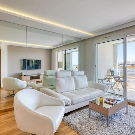 Sea View With Swimming Pool - Happy Appartamento Golfe Juan